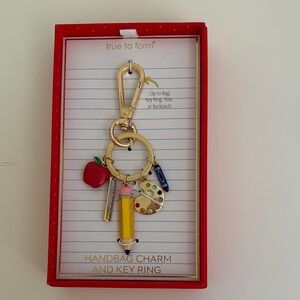 Colorful School Theme Handbag Charm